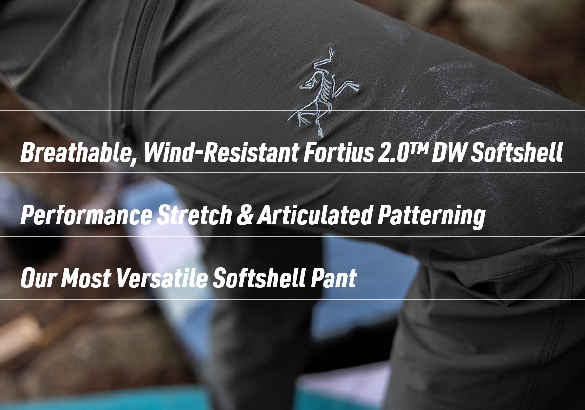 Durable, Weather-Resistant Fortius 2.0™ DW Softshell | Performance Stretch & Articulated Patterning | Our Most Versatile Softshell Pant