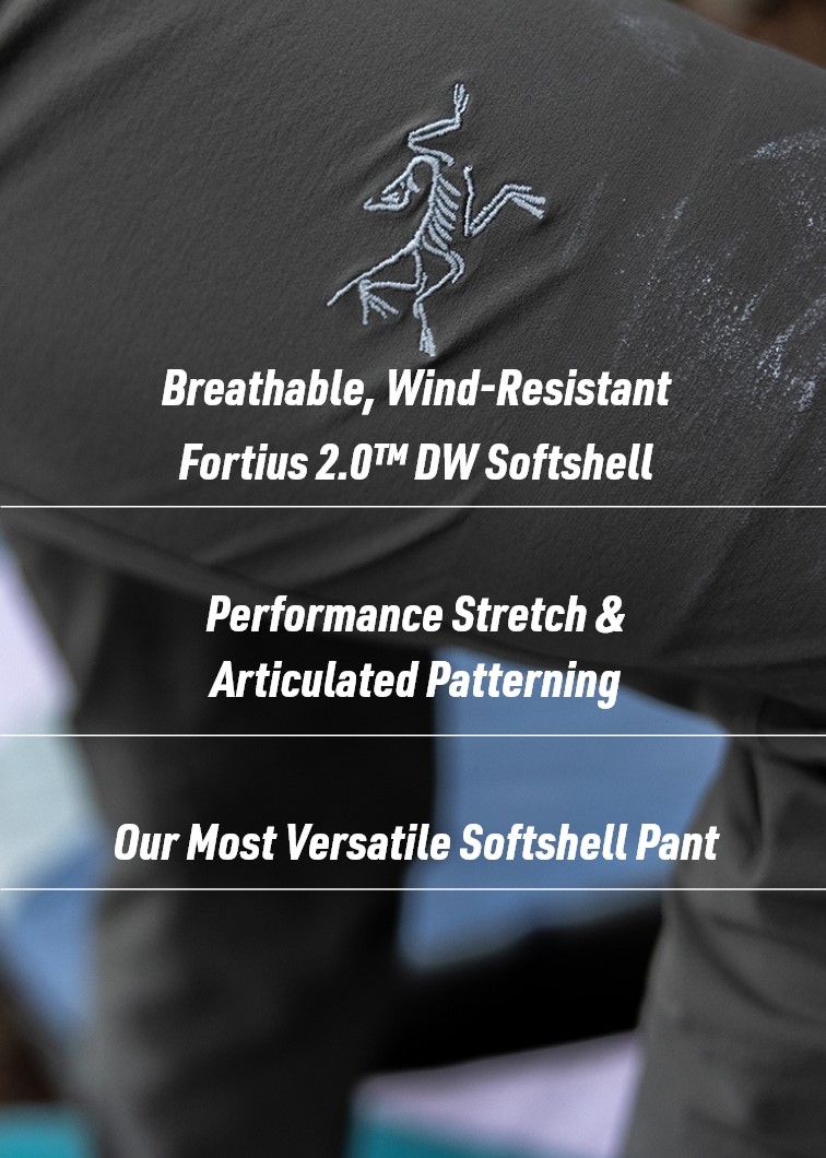 Durable, Weather-Resistant Fortius 2.0™ DW Softshell | Performance Stretch & Articulated Patterning | Our Most Versatile Softshell Pant